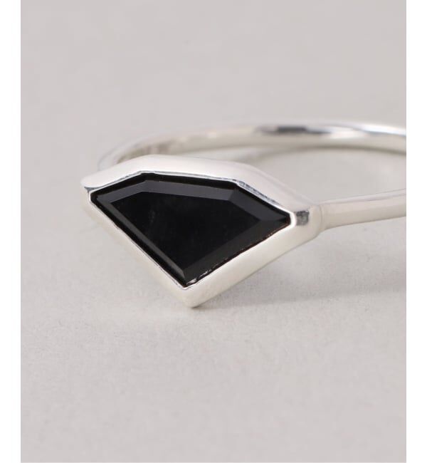 Spick and Span「【SAMH by LILAS】ダイヤモンドカットオニキスリング SV」|リング|