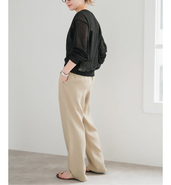 Spick and Span「《新色有り / 追加》ワッシャーサテンイージーパンツ」|その他|