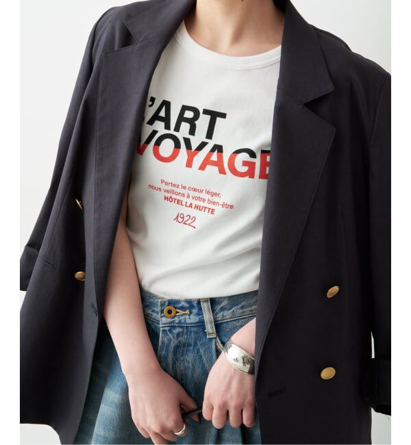 Spick and Span「La Hutte / ラ ユット 別注リブ編み MINI Tee*」|Tシャツ・カットソー|