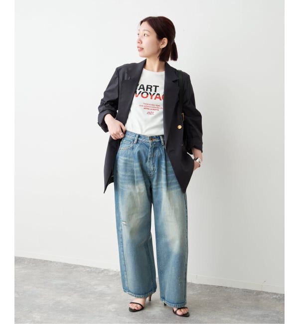 Spick and Span「La Hutte / ラ ユット 別注リブ編み MINI Tee*」|Tシャツ・カットソー|