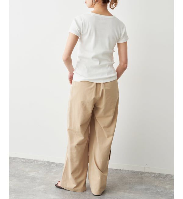 Spick and Span「La Hutte / ラ ユット 別注リブ編み MINI Tee*」|Tシャツ・カットソー|