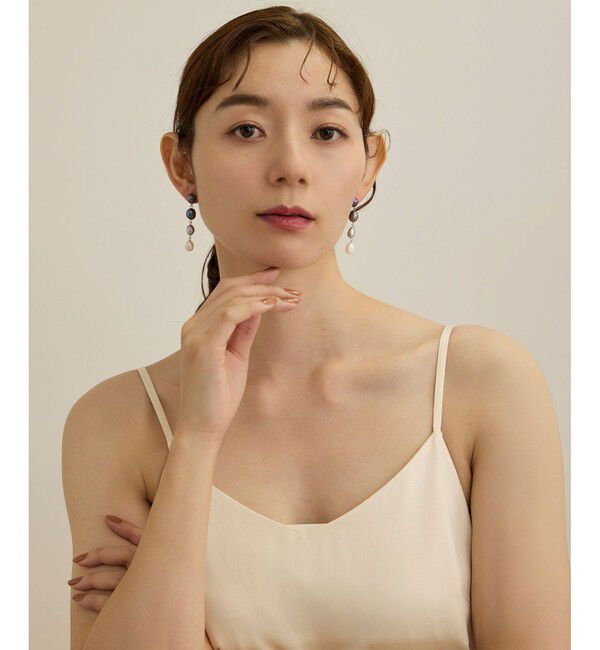ROPE'「グラデーションパールピアス」|ピアス|