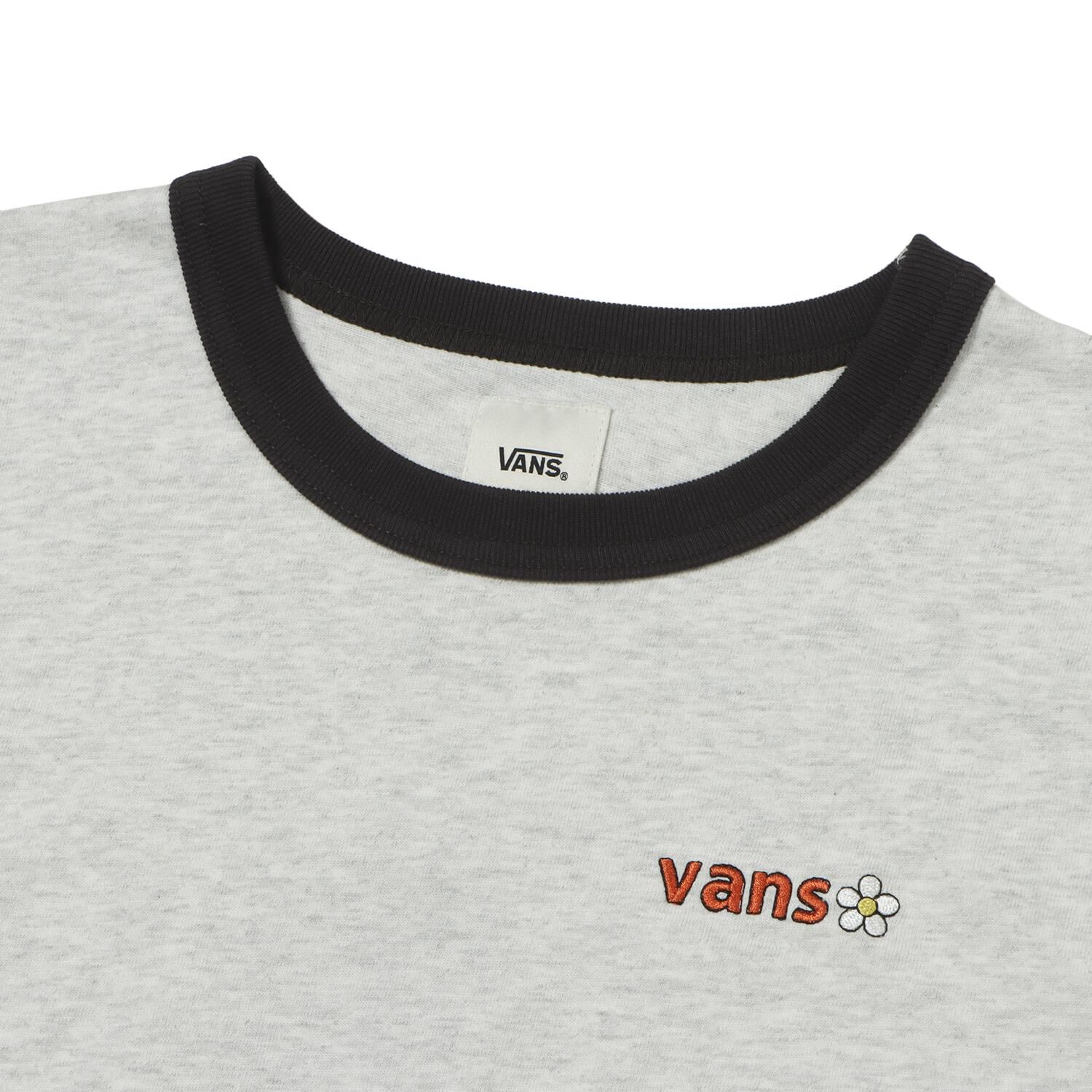 VANS「【VANSｱﾊﾟﾚﾙ(WJ)】W flower logo ringer TEE」|Tシャツ・カットソー|
