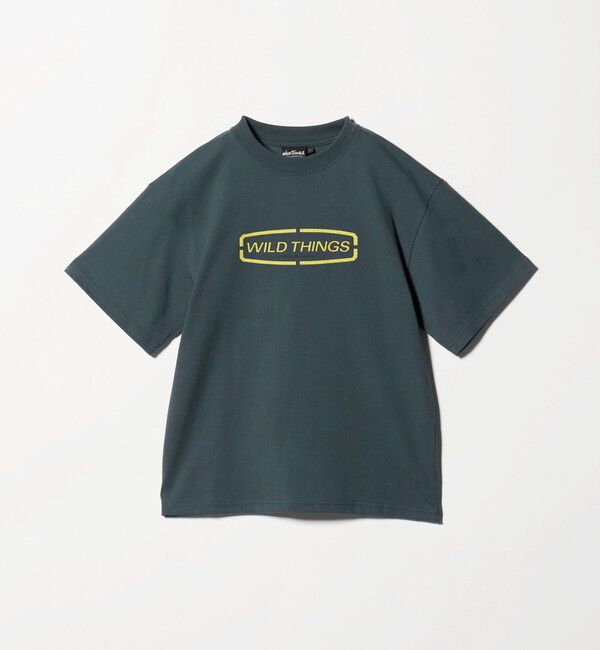 UNITED ARROWS green label relaxing「【別注】＜WILD THINGS＞ ロゴ ショートスリーブ Tシャツ / キッズ 140cm-160cm」|Tシャツ・カットソー|NAVY