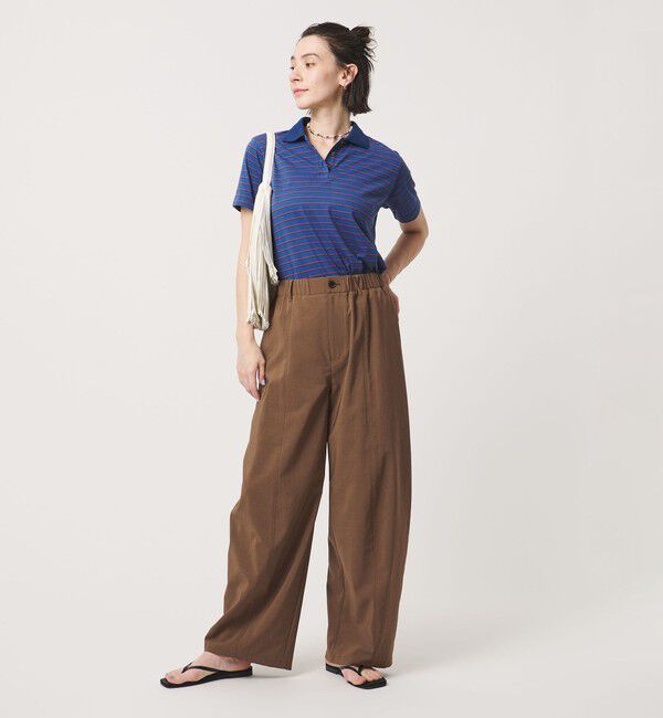 BEAUTY&YOUTH UNITED ARROWS「バックゴム カーブパンツ UVカット 防シワ ウォッシャブル」|チノ|