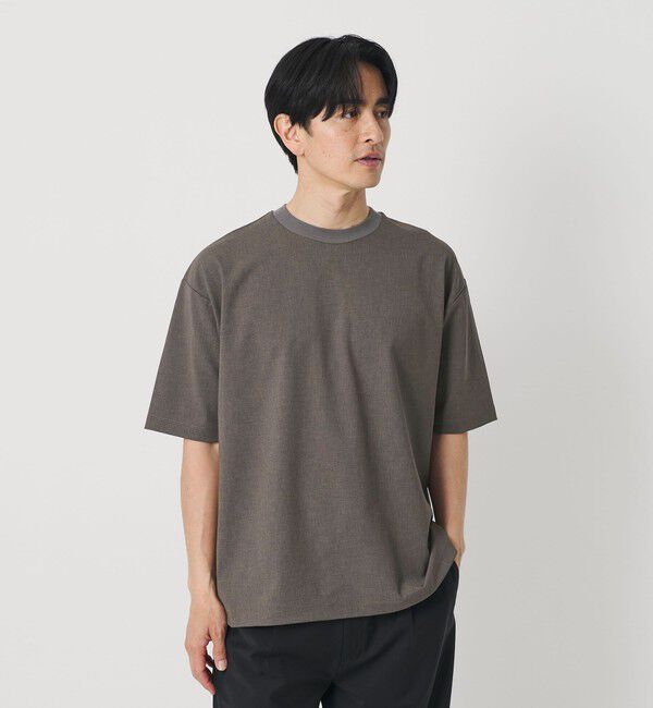 BEAUTY&YOUTH UNITED ARROWS「フラックス ライク アジャスト クルーネック Tシャツ 吸水速乾 ストレッチ 通気性」|Tシャツ・カットソー|