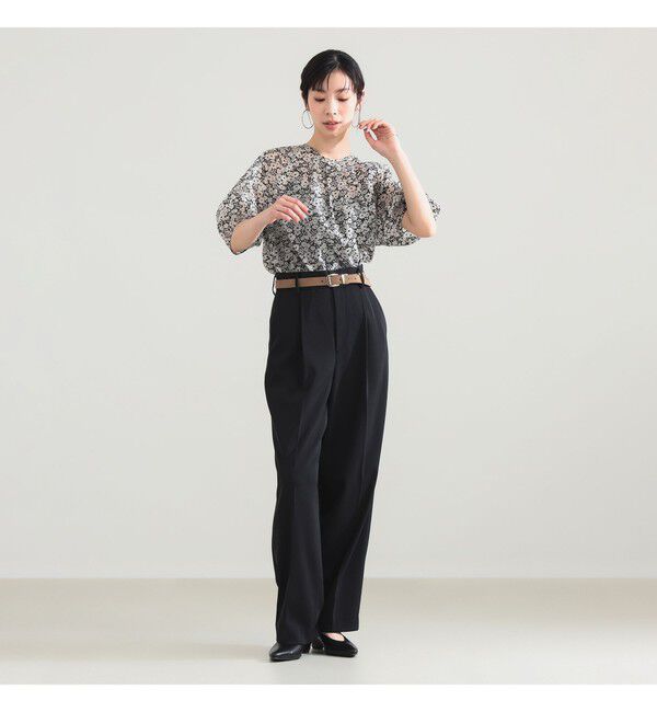 Demi-Luxe BEAMS 「フラワー ランタンスリーブ プルオーバー」|シャツ・ブラウス|