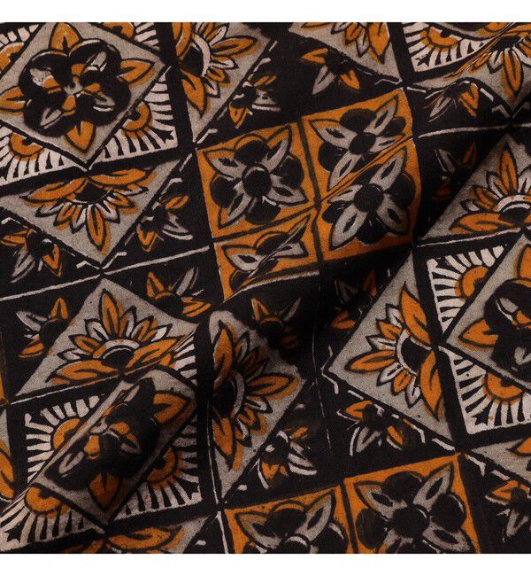 BEAMS PLUS「Open Collar Block Print ④」|シャツ・ブラウス|