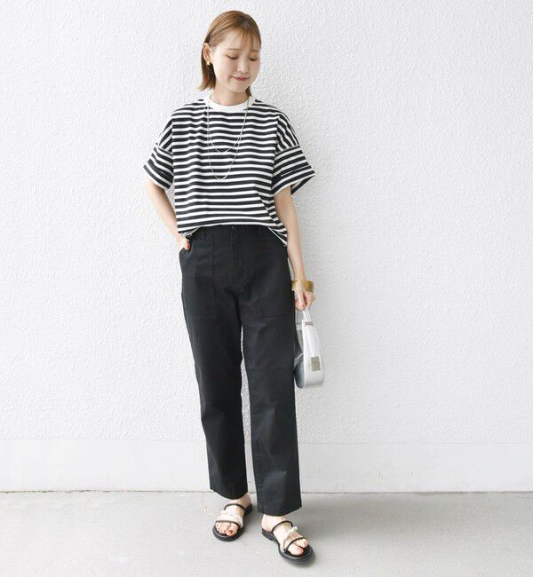 WEB限定】ストレッチ ベーシック ベイカー パンツ（SHIPS for women