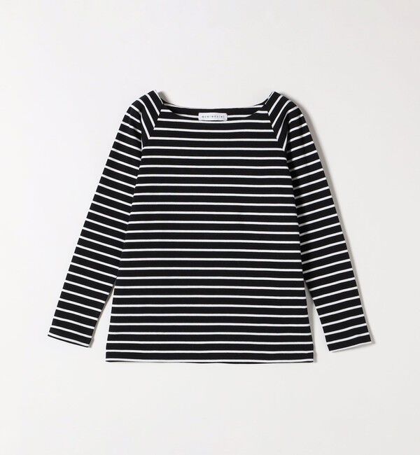 quaranciel「quaranciel:〈洗濯機可能〉ラウンドネック ボーダー カットソー」|Tシャツ・カットソー|