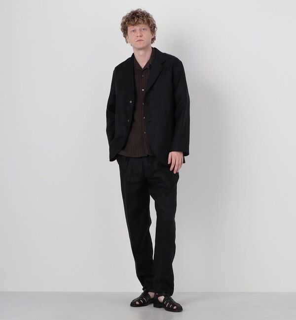 TOMORROWLAND MENS「【別注】Salvatore Piccolo MARCELLO リネン1プリーツテーパードパンツ」|スラックス|