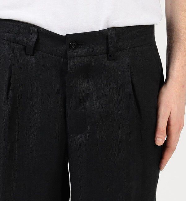 TOMORROWLAND MENS「【別注】Salvatore Piccolo MARCELLO リネン1プリーツテーパードパンツ」|スラックス|