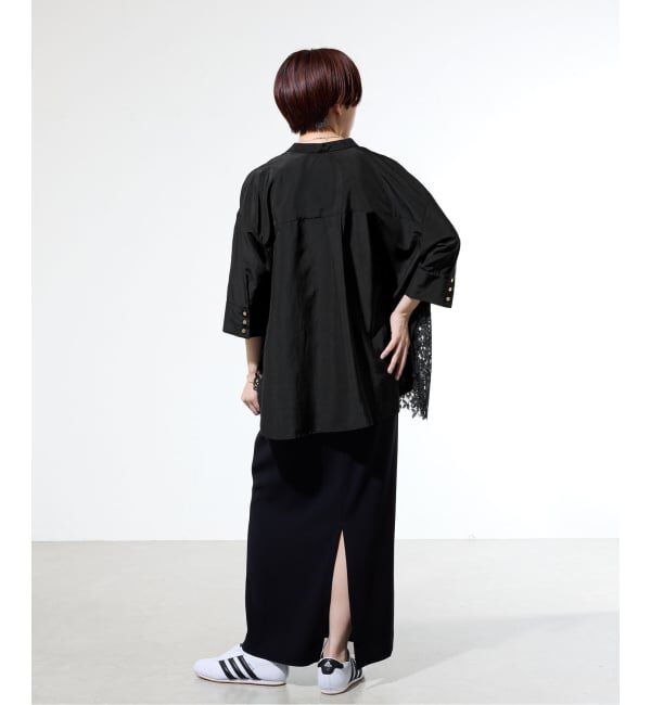 IENA「《一部店舗限定》裾レースシャツ」|シャツ・ブラウス|