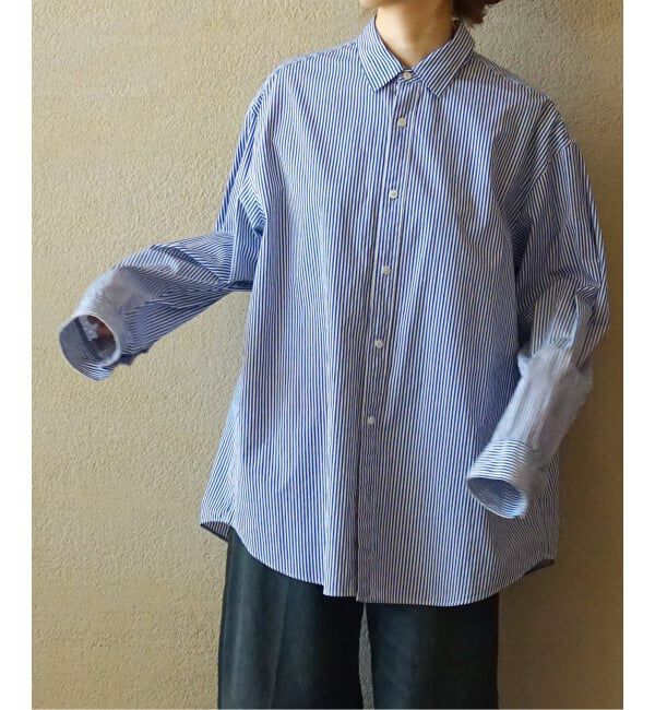 journal standard luxe「ハイカウントタイプライターPlainシャツ」|シャツ・ブラウス|ブルー A
