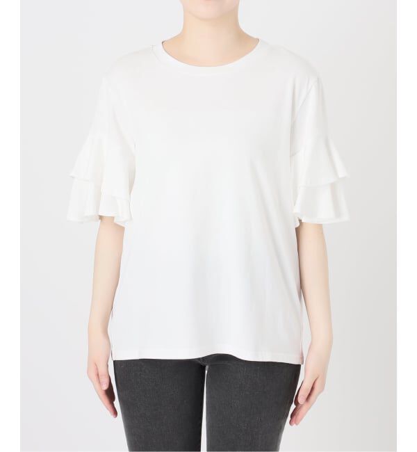 JOURNAL STANDARD relume「《WEB限定追加予約》天竺フリルTEE」|Tシャツ・カットソー|