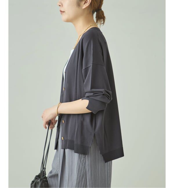 journal standard L'essage「《接触冷感/手洗い可》クールタッチワイドVカーディガン」|カーディガン|
