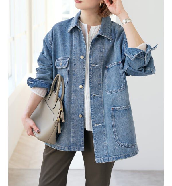 Spick and Span「《追加》RED CARD TOKYO / レッドカード トーキョー 別注Chore Coat*」|デニムジャケット|ブルー A