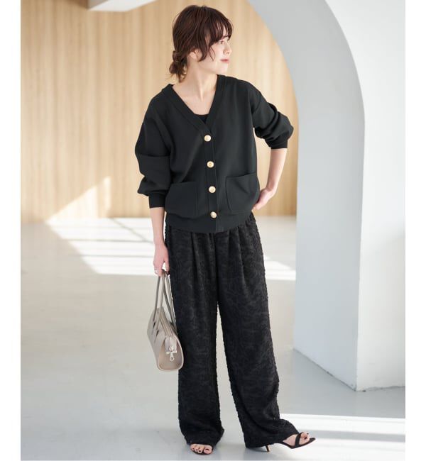 Spick and Span「《一部店舗+WEB限定/追加》ウォッシャブルVネックカーディガン」|カーディガン|