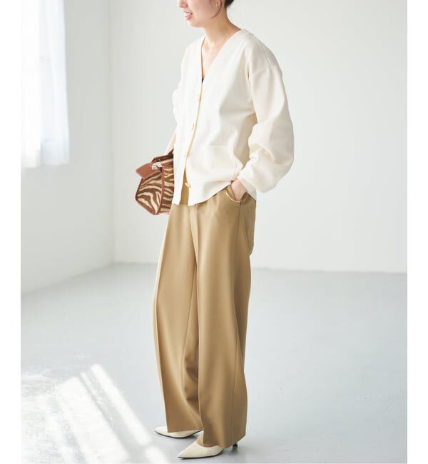 Spick and Span「《一部店舗+WEB限定/追加》ウォッシャブルVネックカーディガン」|カーディガン|