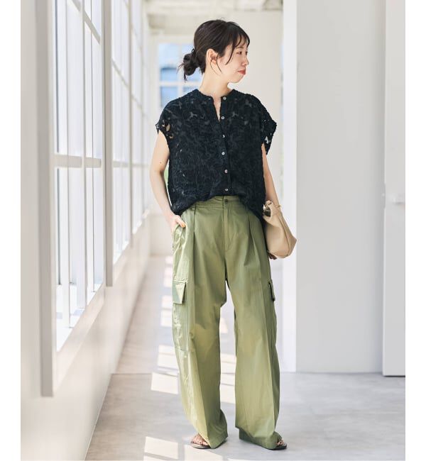 Spick and Span「《予約》シアージャガードフレンチシャツ」|シャツ・ブラウス|