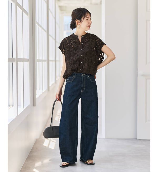 Spick and Span「《予約》シアージャガードフレンチシャツ」|シャツ・ブラウス|