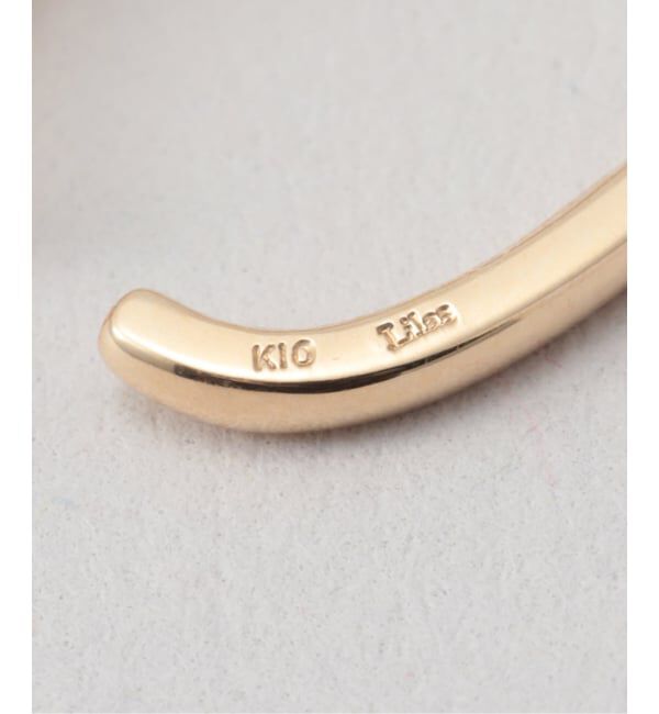 Lilas by Spick&Span「《WEB限定予約》オーバル淡水パールラインイヤーカフ K10（片耳）」|イヤーカフ|