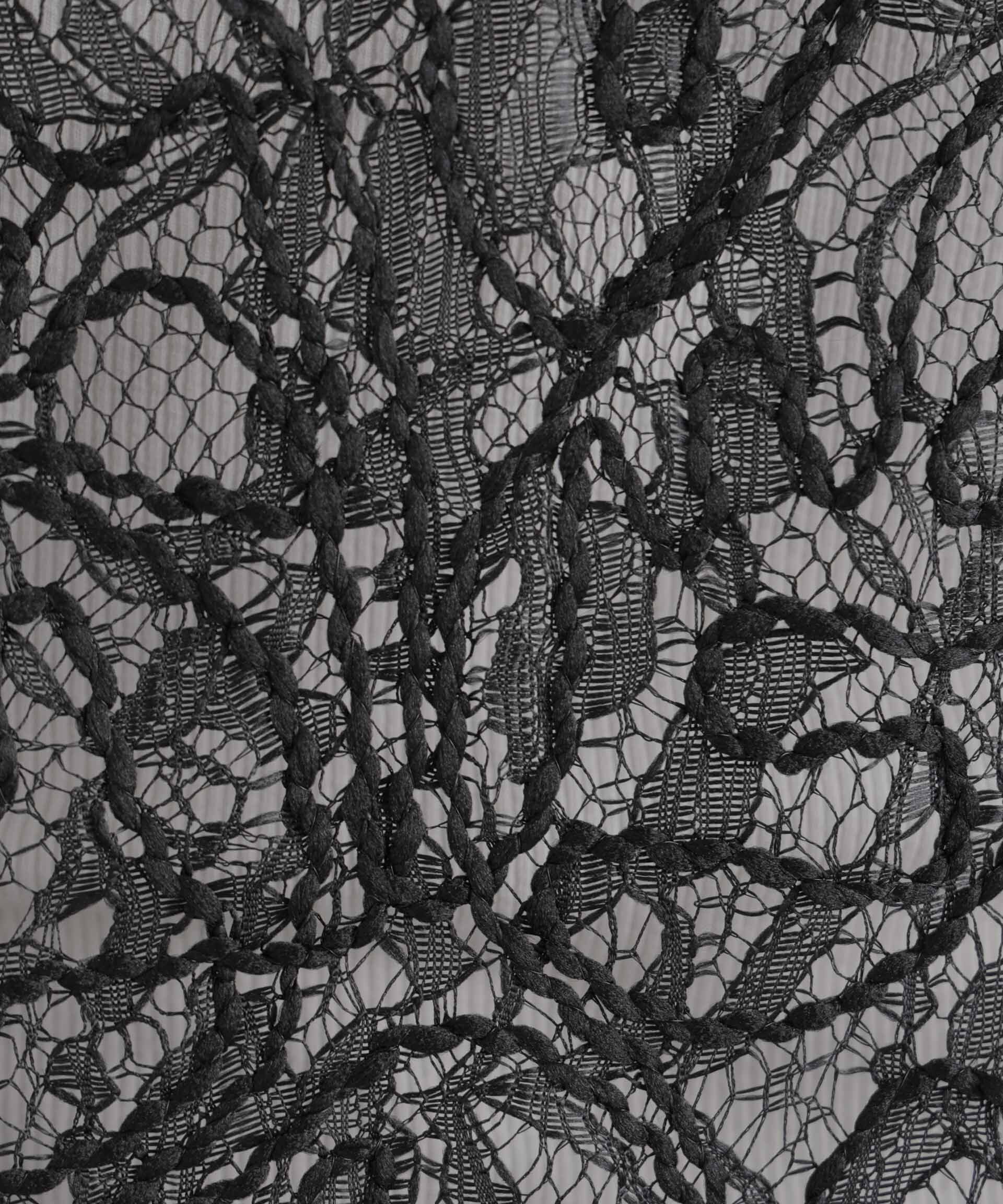 nano･universe「刺繍レースショートジレ」|シャツ・ブラウス|