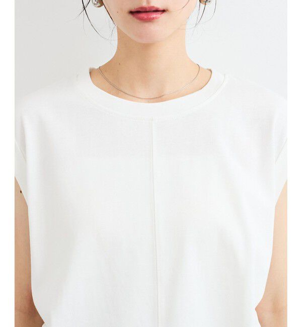 VIS「【WEB限定】サイドドロストシャーリングカットソー」|Tシャツ・カットソー|