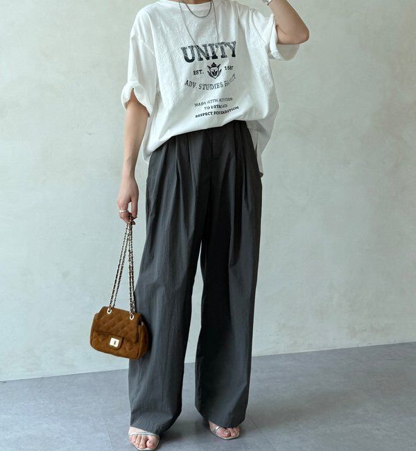  「【WEB限定】ロゴ&times;レースTEE」|Tシャツ・カットソー|