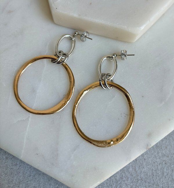  「【WEB限定】Two Tone Ringピアス」|ピアス|
