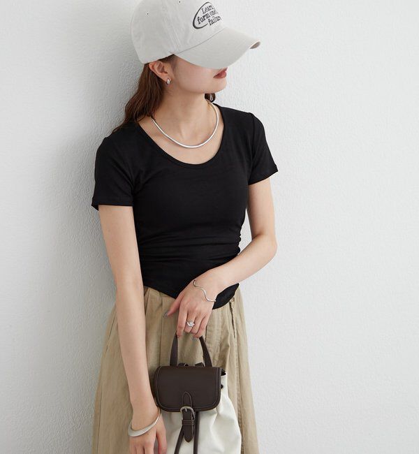  「バックシャンレースちびTシャツ」|Tシャツ・カットソー|