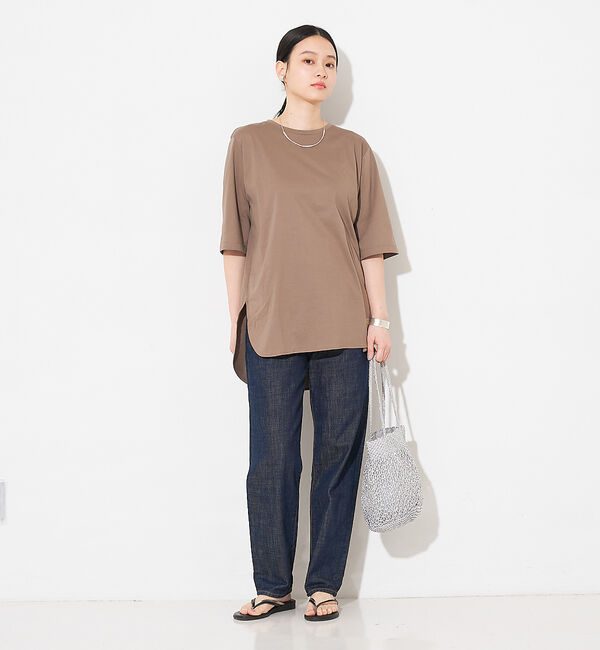 collex「【接触冷感・UVカット】コンパクトクールチュニックTシャツ」|Tシャツ・カットソー|