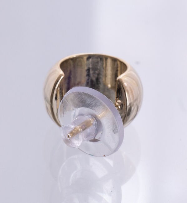 Rouge vif「【sauvage peau 】メタルドロップピアス」|ピアス|