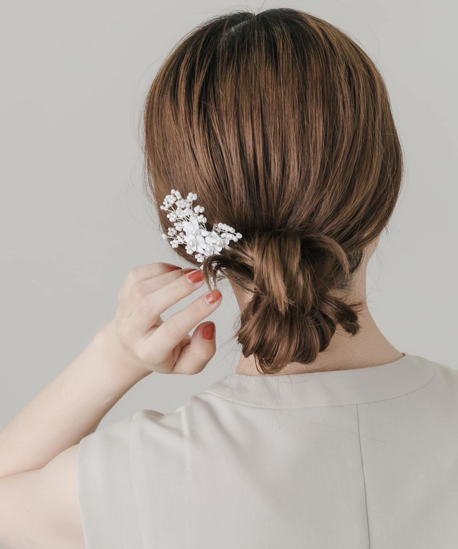 SMELLY「パールシャワーフラワーヘアクリップ」|その他|