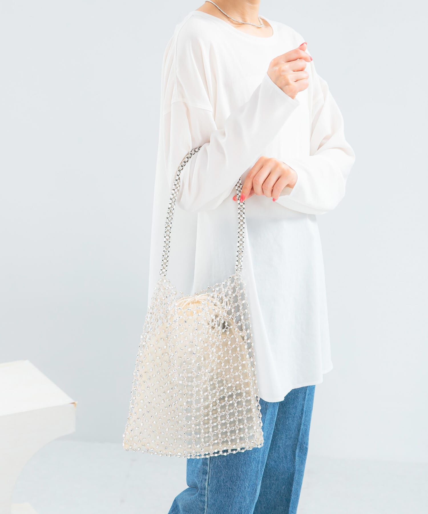 URBAN RESEARCH ROSSO「BAGMATI　ビーズバッグ」|ハンドバッグ|