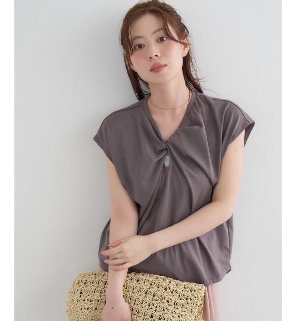  「《WEB限定アイテム》フロントツイストTシャツ」|Tシャツ・カットソー|