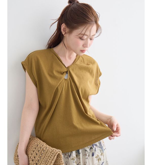 「《WEB限定アイテム》フロントツイストTシャツ」|Tシャツ・カットソー|