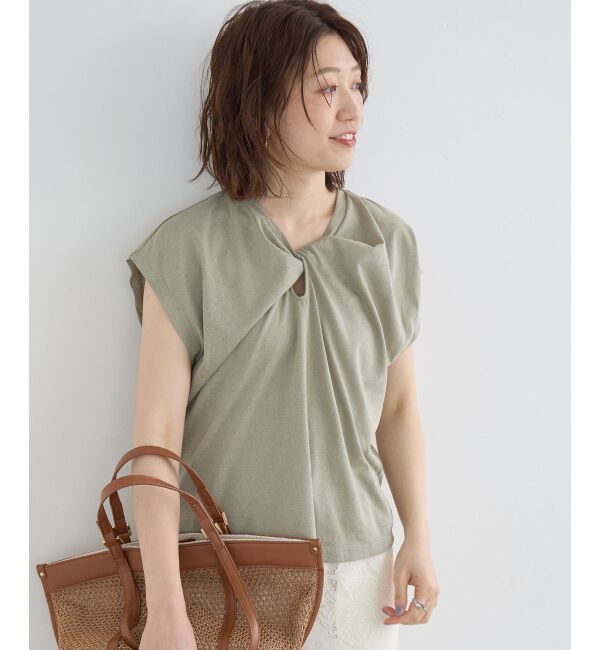  「《WEB限定アイテム》フロントツイストTシャツ」|Tシャツ・カットソー|