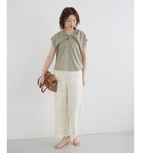  「《WEB限定アイテム》フロントツイストTシャツ」|Tシャツ・カットソー|