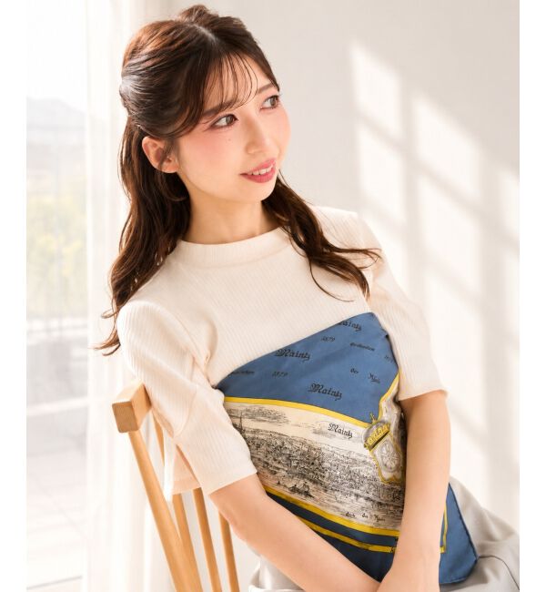  「タックスリーブトップス」|Tシャツ・カットソー|アイボリー