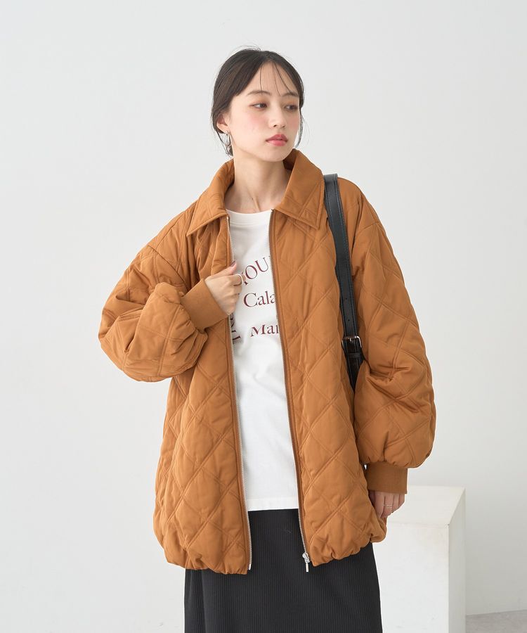 earth music&ecology「【WEB限定】ダブルステッチキルティングコート」|その他|
