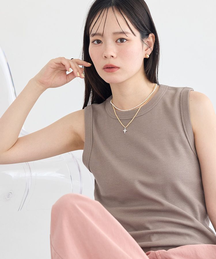 earth music&ecology「ビーズ2連ネックレス」|ネックレス|