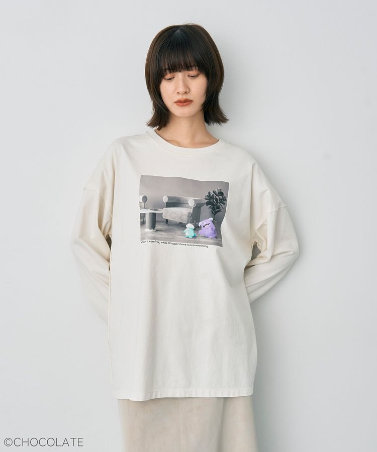 YECCA VECCA「【Whippi&Wrappi】プリントロンTee②」|Tシャツ・カットソー|