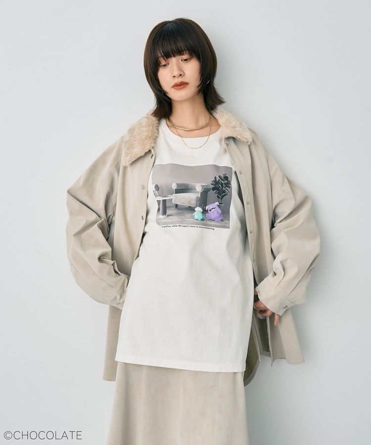 YECCA VECCA「【Whippi&Wrappi】プリントロンTee②」|Tシャツ・カットソー|