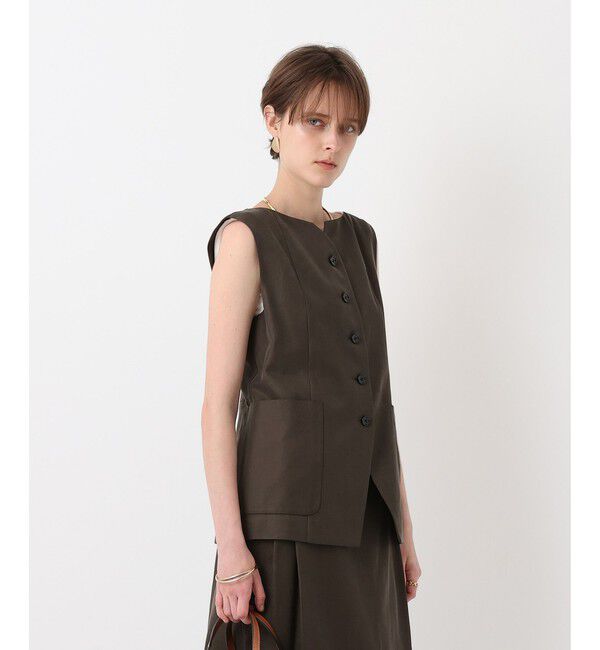 allureville「コットンキュプラノースリーブジレ」|その他|