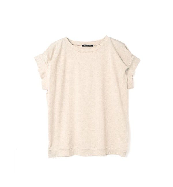 mizuiro ind「mizuiro ind フリルスリーブクルーネックプルオーバー」|Tシャツ・カットソー|オートミール