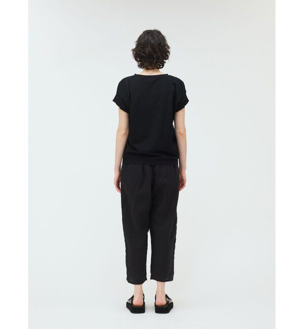mizuiro ind「mizuiro ind フリルスリーブクルーネックプルオーバー」|Tシャツ・カットソー|
