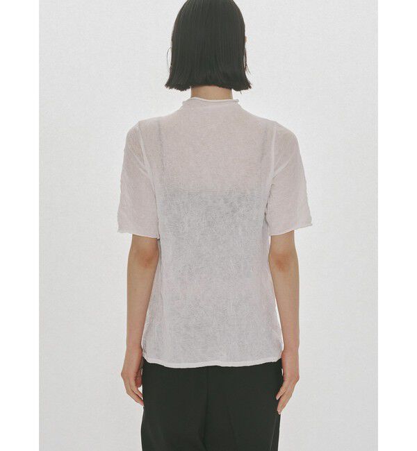 MIDIUMISOLID「MIDIUMISOLID for Ladies シースルーハイネックスリーブインナー」|Tシャツ・カットソー|