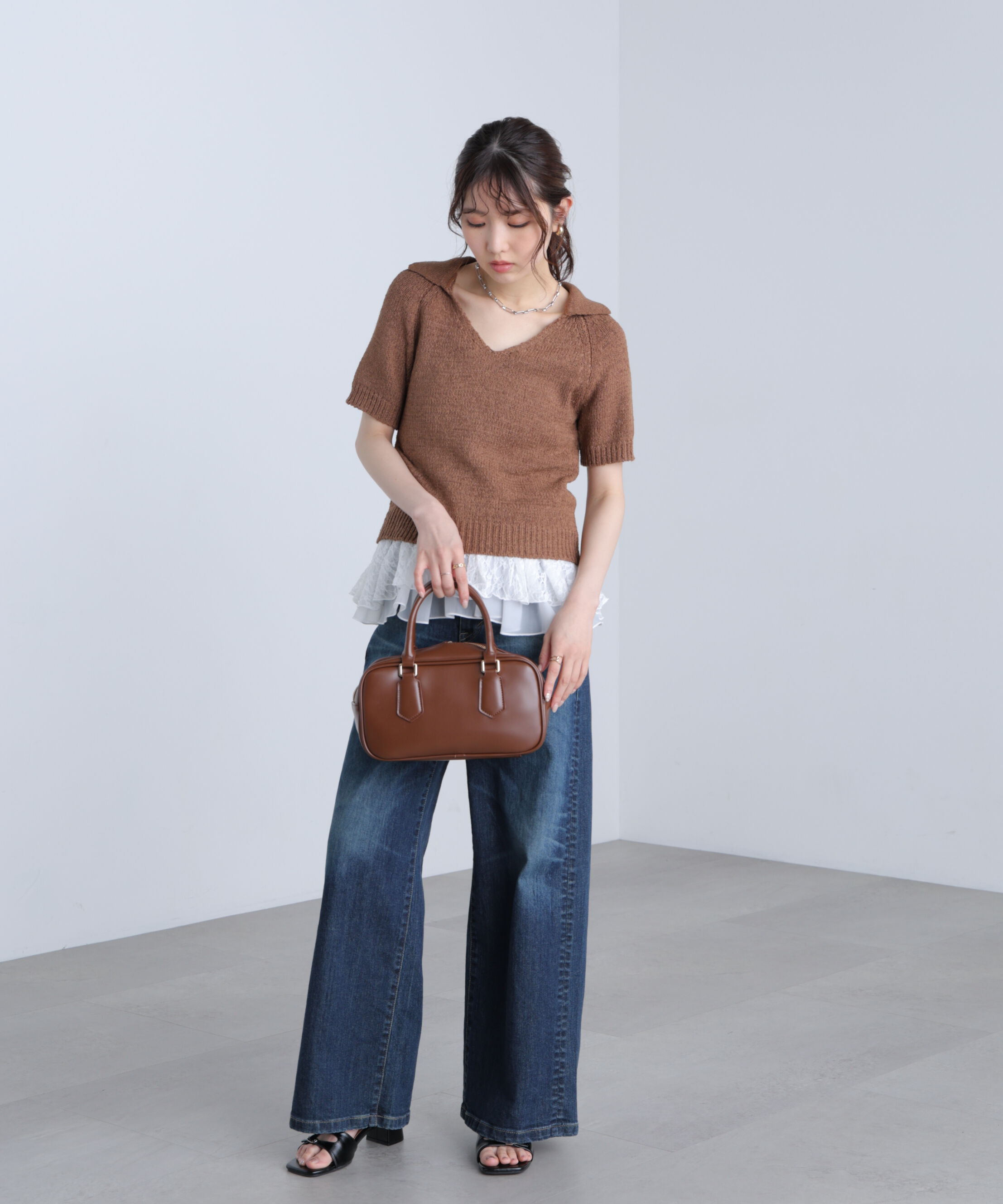  「ティアードペプラムキャミ〈MFM〉」|Tシャツ・カットソー|