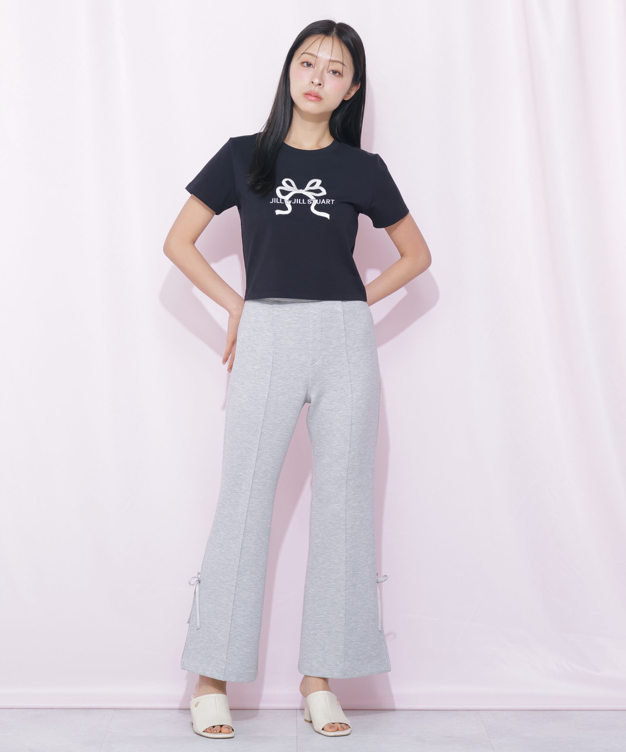  「〈RIBBONシリーズ〉フロントロゴTシャツ」|Tシャツ・カットソー|